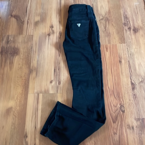 Guess Black Flare Bottom Jeans Size 24 - Picture 1 of 6